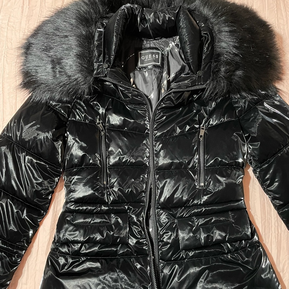 Black coat by Guess, size small.